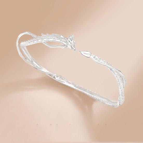 Kvinner Armbånd Drageform Retro Kinesisk Stil Polert Kobber Dobbeltlags Sammenfiltret Øk Selvtilliten Håndleddsarmbånd Hverdagsformell Bekledning Smykker