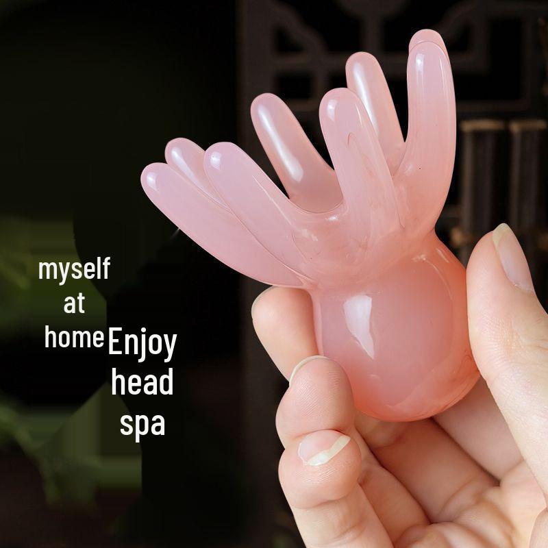 Octopus Scalp Massage Comb for Head Therapy розовый