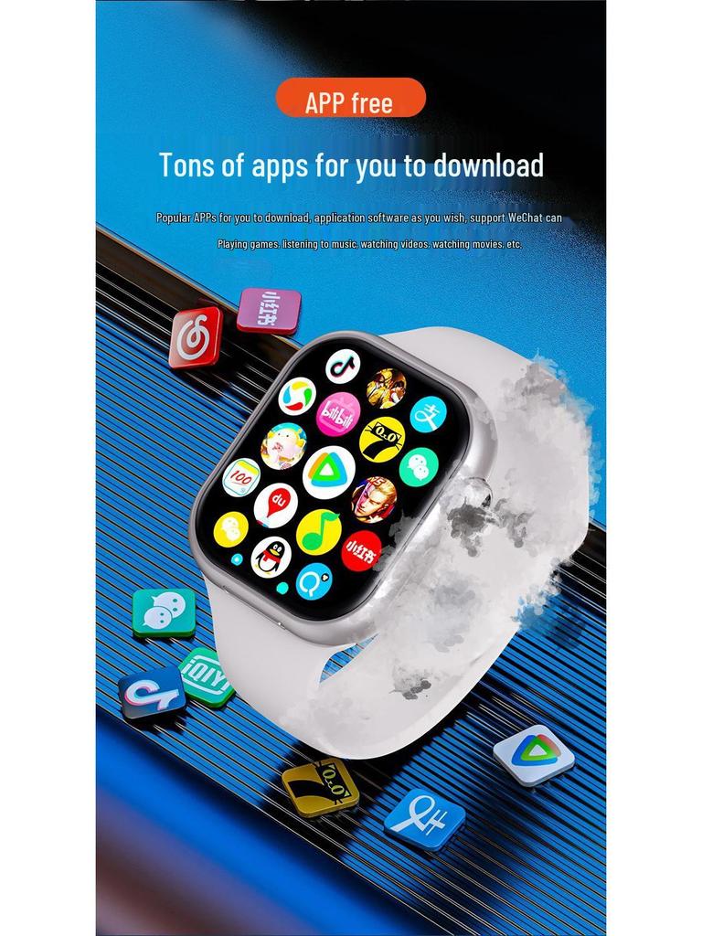 YU11 Smartwatch with WiFi6, SIM, Fingerprint Unlock, Phone Capability, Morse Code, and Little Sumi Integration