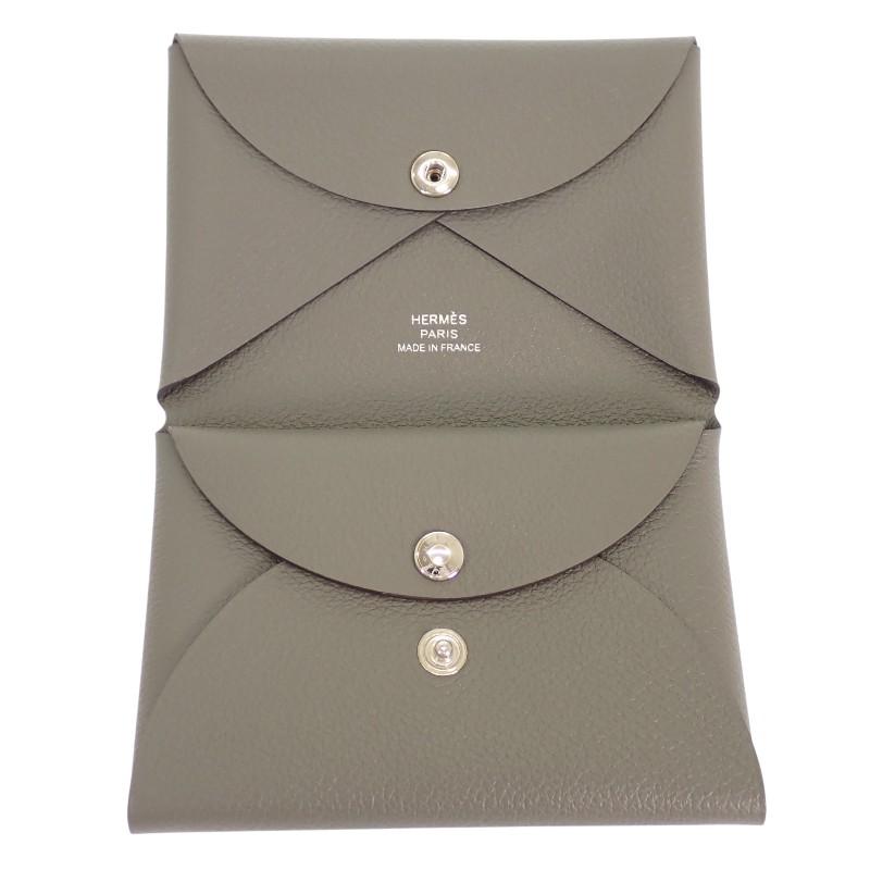 HERMES H083035CK Münzetui Grau/Grimayer Evercolor Damen
