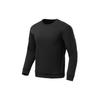 Li Ning Fitness Series Sweatshirts Men's Black Crew Neck Moderate Regular AWDS007-1