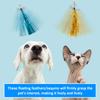 12Pcs Interactive Cat Wand Toys with Telescopic Fishing Rod Tassel/Feather/Furball Cat Teaser Toys for Indoor Cats Play Exercise
