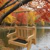 Wooden Outdoor Bird Feeder, Gardening Bird Feeding Tool, Stylish Hanging Pet Chair, Suitable For Gardens And Balconies!