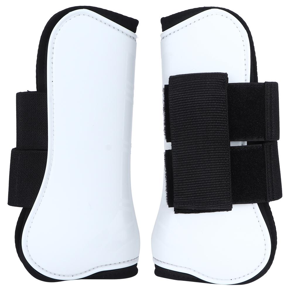 2PCS White Horse Jumping Leg Boot Protection Support Wrap Guard Professional Equestrian