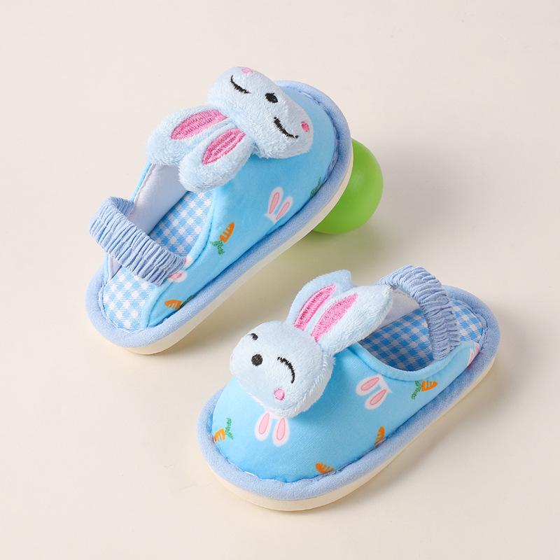 Unisex Cute Panda Slippers for Kids (1-5 Years), Anti-slip Elastic Band, Spring/Autumn