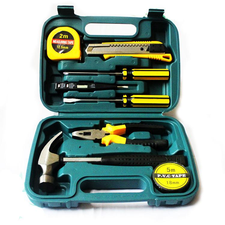 8-piece Set 9-piece Set 12-piece Set 16-piece Set Car Home Dual-purpose Combination Toolbox Car Hardware Tool Set Gifts