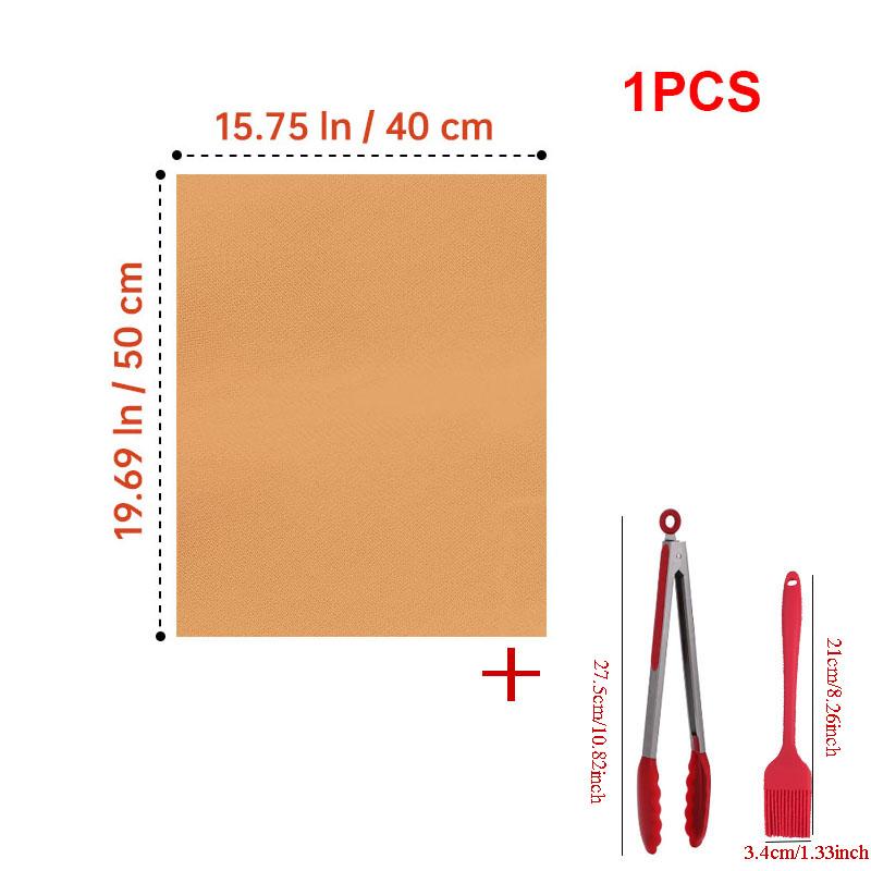 60*40cm Non-stick BBQ Grill Mat Baking Mat Barbecue Tool Cooking Grill Sheet Heat Resistance Kitchen BBQ Tool