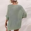 Autumn Women’s European & American Loose Pullover Knit Sweater with Pockets - Casual Round Neck, Long Sleeve