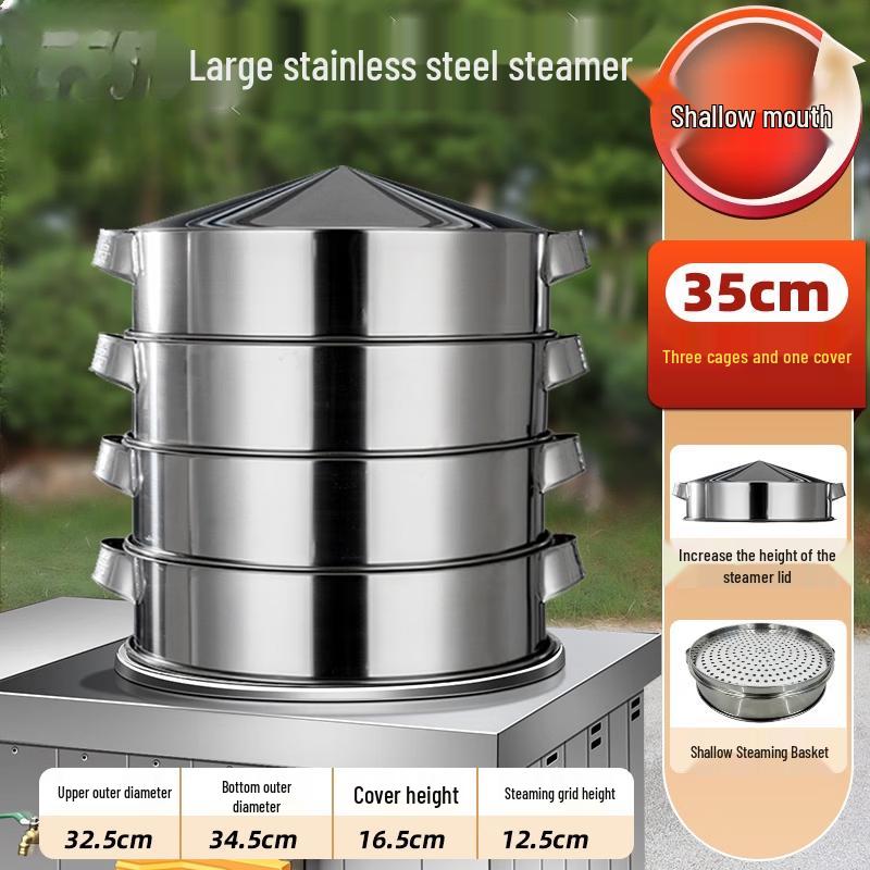 Hanton 35cm Stainless Steel Steamer