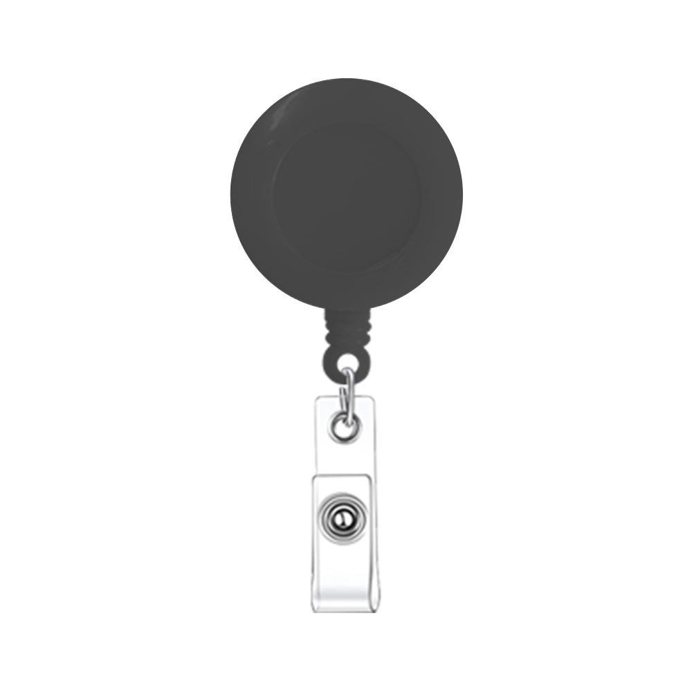 1pc Plastic Retractable Badge Reels Student ID Bus Cards Holder Clips School Supplies Nurse Doctor Easy-to-pull Buckle Clips