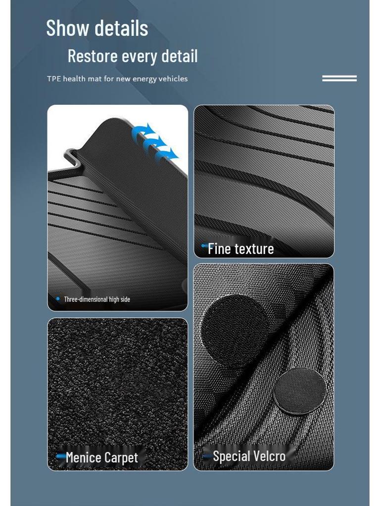 Full Coverage TPE Floor Mats for 2023-2024 Li Auto L7, 2nd Gen Upgrade