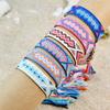 Nepalese Ethnic Woven Tassel Friendship Bracelet - Bohemian Style for Women