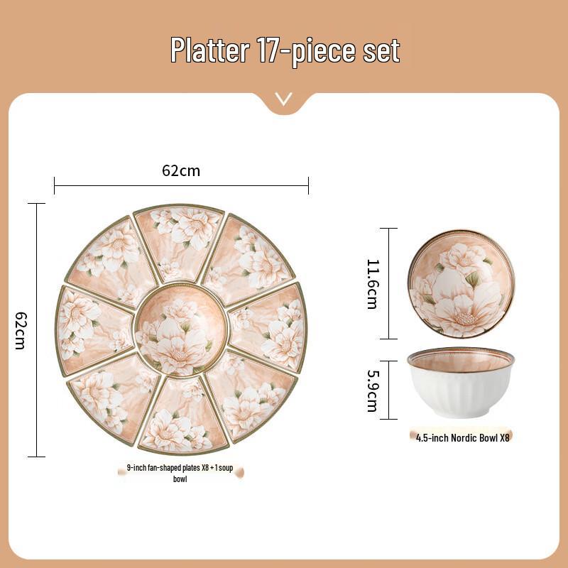 Person Nordic Camellia Ceramic Dinnerware Set