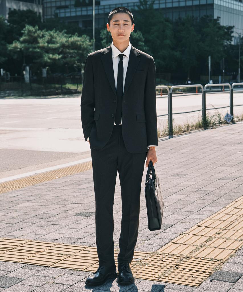 STCO Twill Brushed Slacks_Black (Tapered Fit)_Sepwd03Tsb