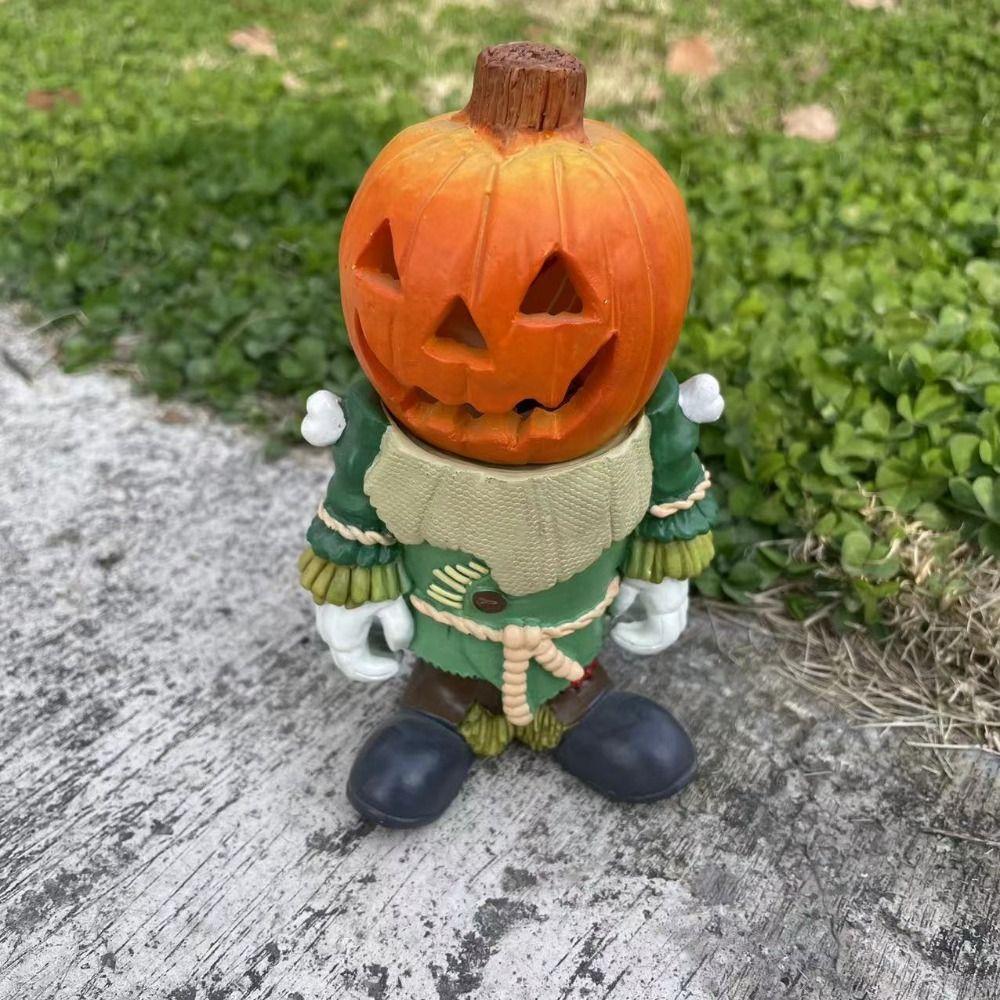 DIY Pumpkin Head Light Cartoon LED Lanterns Halloween Knight Pumpkin Lantern  Haunted House