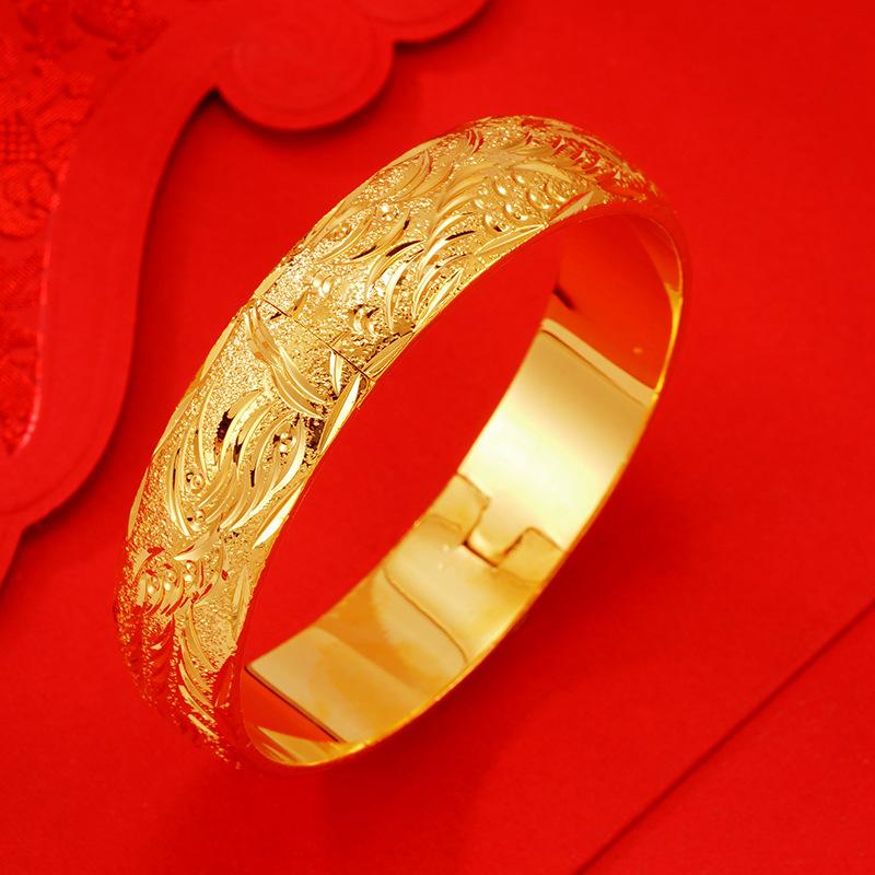 Dragon and Phoenix Bride Wedding Bracelet Gypsophila Bracelet Ladies Bracelet 17CM