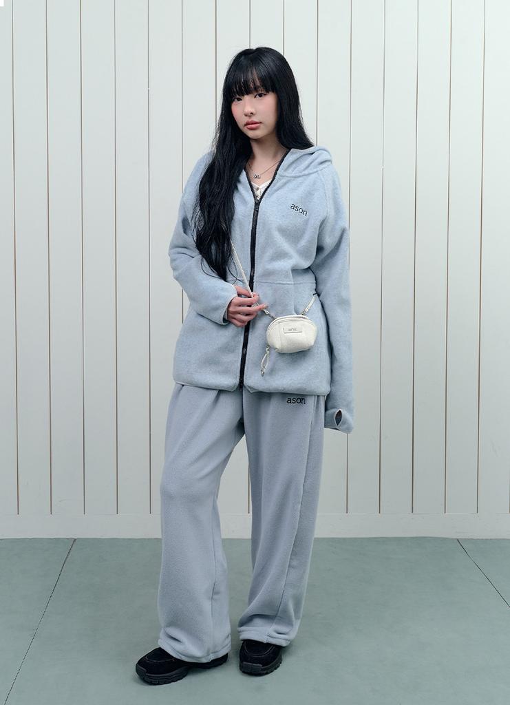 Aejeuon Mia Fleece Pants / Light-Blue