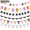 Halloween Festival Party Decoration Flag Pulling Ghost Bat Flag Pulling Flower Pulling Bar Wall Decoration Banner Hanging Ornaments