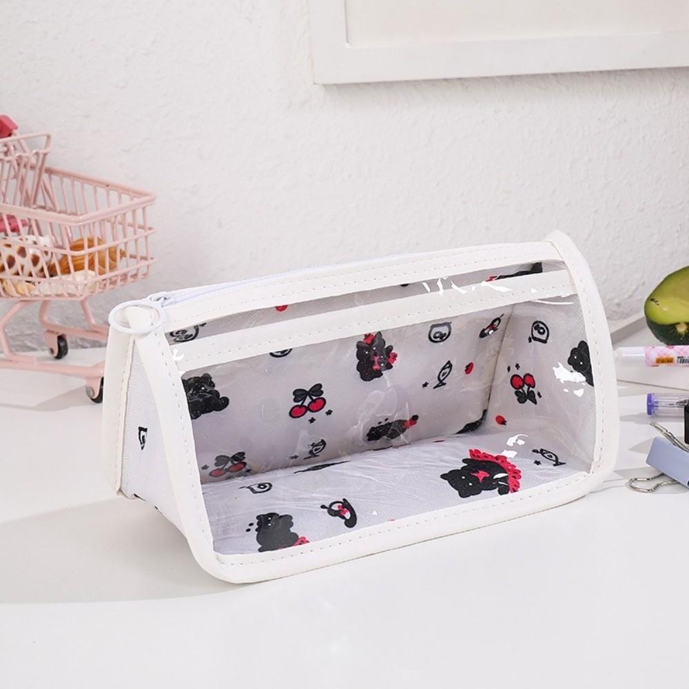 Multifunctional Transparent Pencil Case Large Capacity Cosmetic Bag New Stationery Pouch