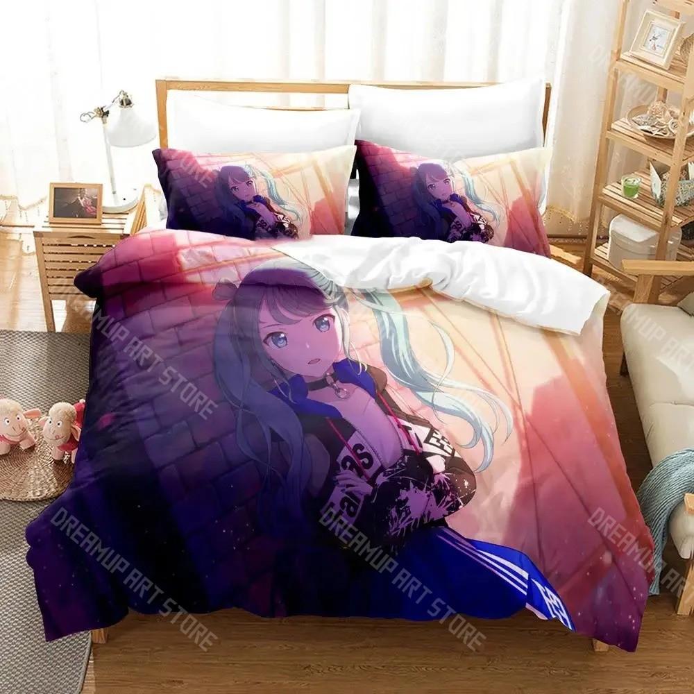3D Printed Project SEKAI Hoshino Ichika Bedding Set for Boys Girls Duvet Cover Twin Queen King Full Single Double Sizes