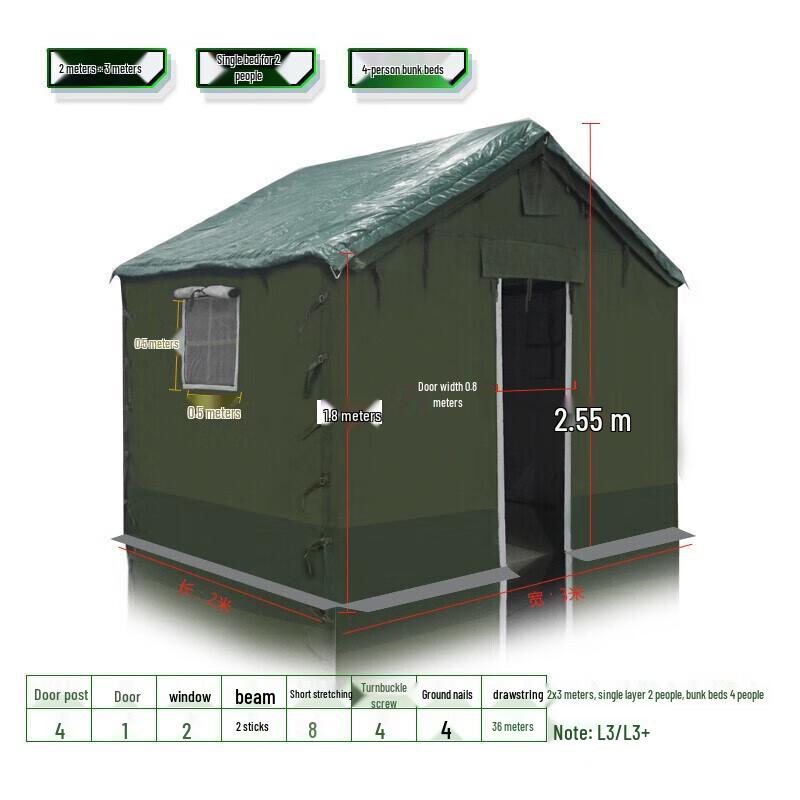 Heavy-Duty Canvas Site Inspection Tent