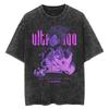 Hot-blooded Anime Dragon Ball Vegeta IV GYM Graphic Print T-Shirt Men Women Vintage Washed Cotton Summer New Tee Streetwear Y2K Fashion Oversized Top