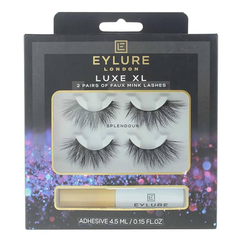 Eylure London - Faux Cils avec Colle Luxe XL - 2 Paires -
