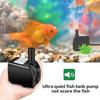AC 220V 5/8/10/15/25W 1800L/H Portable Mini Brushless Motor Ultra-quiet Submersible Water Pump with Led Light Aquarium Fountains