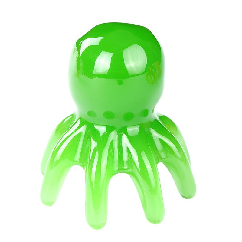Resin Octopus Comb Head Massager Meridian Scraping Scalp Massage Brush Acupuncture Spa Gua Sha Health Deep Massage Tool