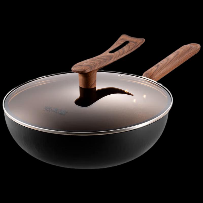 COOKER KING TIC32CG 32cm Titanium Iron Hammered Wok