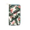 Green Plant Flower Wallet Digital Zipper Wallet, Women's Wallet