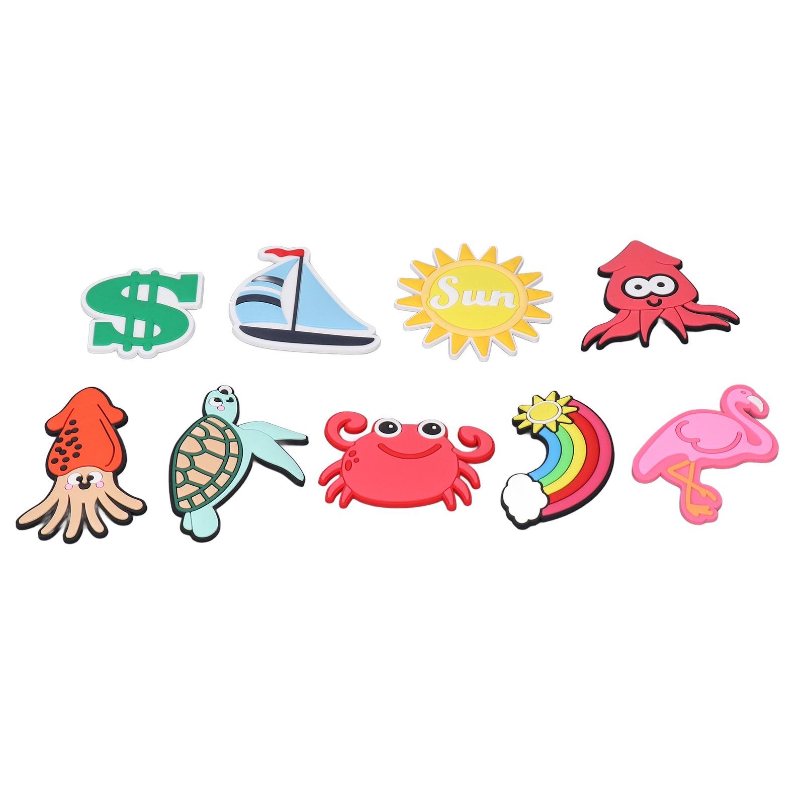 

9 шт. Пляжная сумка Шарм Аксессуары Украшения Сумка Вставка Декор Приспособления для пляжной сумки Сумка