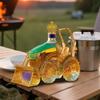 300ML 3D Tractor Decanter Tractor Shaped Whiskey Wine Bottle Glass Storage Ornament Decanter Decoration For Men Bar Cabinet