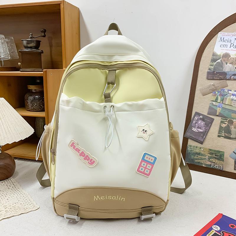 

Summer new backpack female fresh and cute college style large capacity backpack junior high school college student class bag