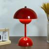 Touch Control LED Table Lamp Tricolored Light USB Cable Charging Mushroom Design Lamp Simple Modern Decorative Lamp