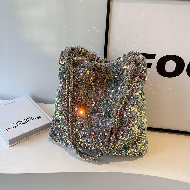Модная высококачественная большая сумка-тоут для женщин с привлекательными пайетками Colorful