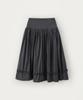 Sseomweeobeoteo Button Shirring Long Skirt - Charcoal