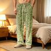 Men's Corduroy Pajama Pants with Pockets, Casual Sleep Bottoms for Home and Bedtime