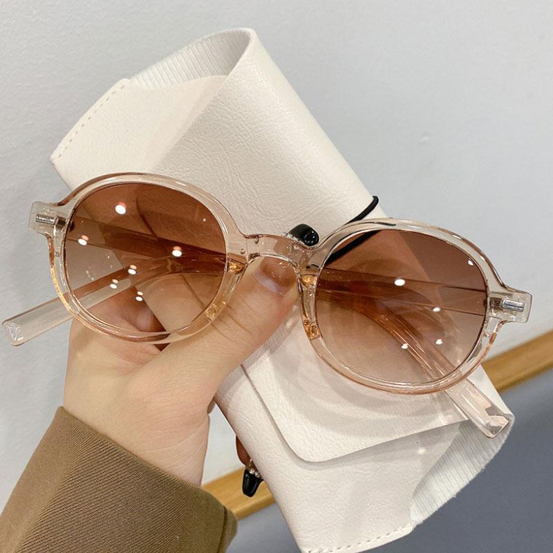 

New Retro Oval Sunglasses Women Small Frame Streetwear Sun Glasses For Female Fashion Brand Designer Gradient Eyewear