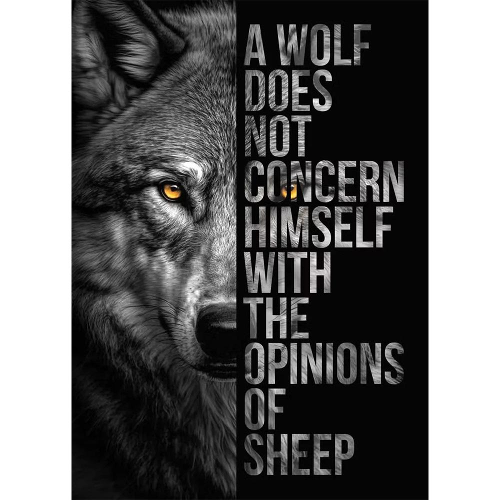 Animal Motivation Poster Panther Lion Motivational Canvas Posters Prints Canvas Painting Focus Conquer Fearless Mural Wall Decor