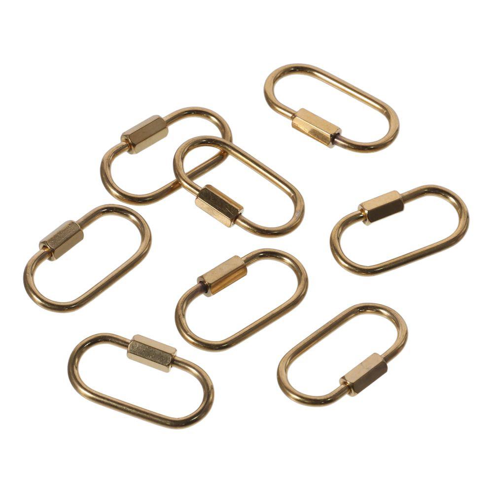 Stříbrná šroubovací karabina Mosazná oválná šroubovací Ručně vyráběné řemesla Milovníci