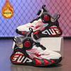 6-12 year old boys shoes autumn new running children's sports shoes white breathable non-slip basketball shoes medium and old children