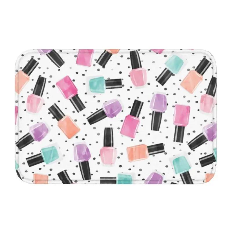 Nails Polish Eat Sleep Repeat Front Door Floor Entrance Mat Outdoor Tech Funny Quotes Bathroom Kitchen Doormat Garage Carpet Rug