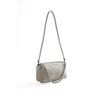 Genuine Leather Women's Bag Slanted Zipper Round Bag High-end Single-shoulder Bag Chain Handbag