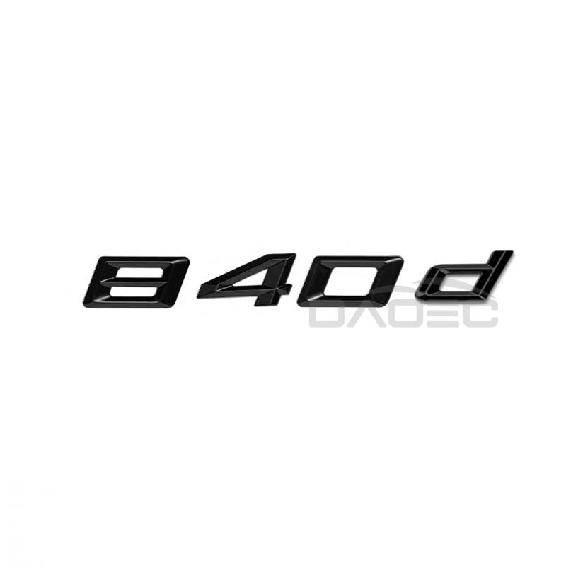 Car 3D Trunk ABS Chrome Letters Logos Badge Emblem Decals Styling Sticker For BMW 8 Series 840d 840i 850i 860i E31 G14 G15 G16