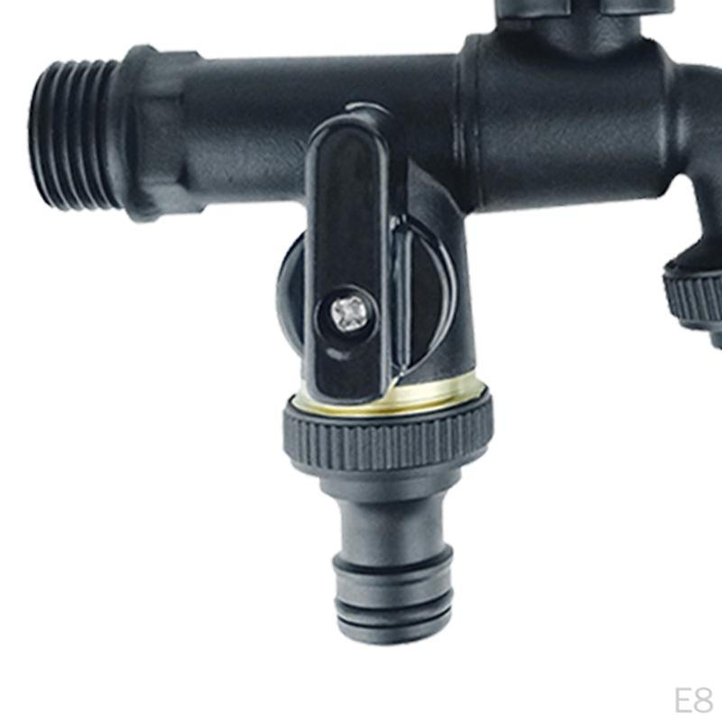 1 in 2 Out Outdoor Faucet Brass Simple to Use Cold Water Multipurpose Bibcocks for Hotel