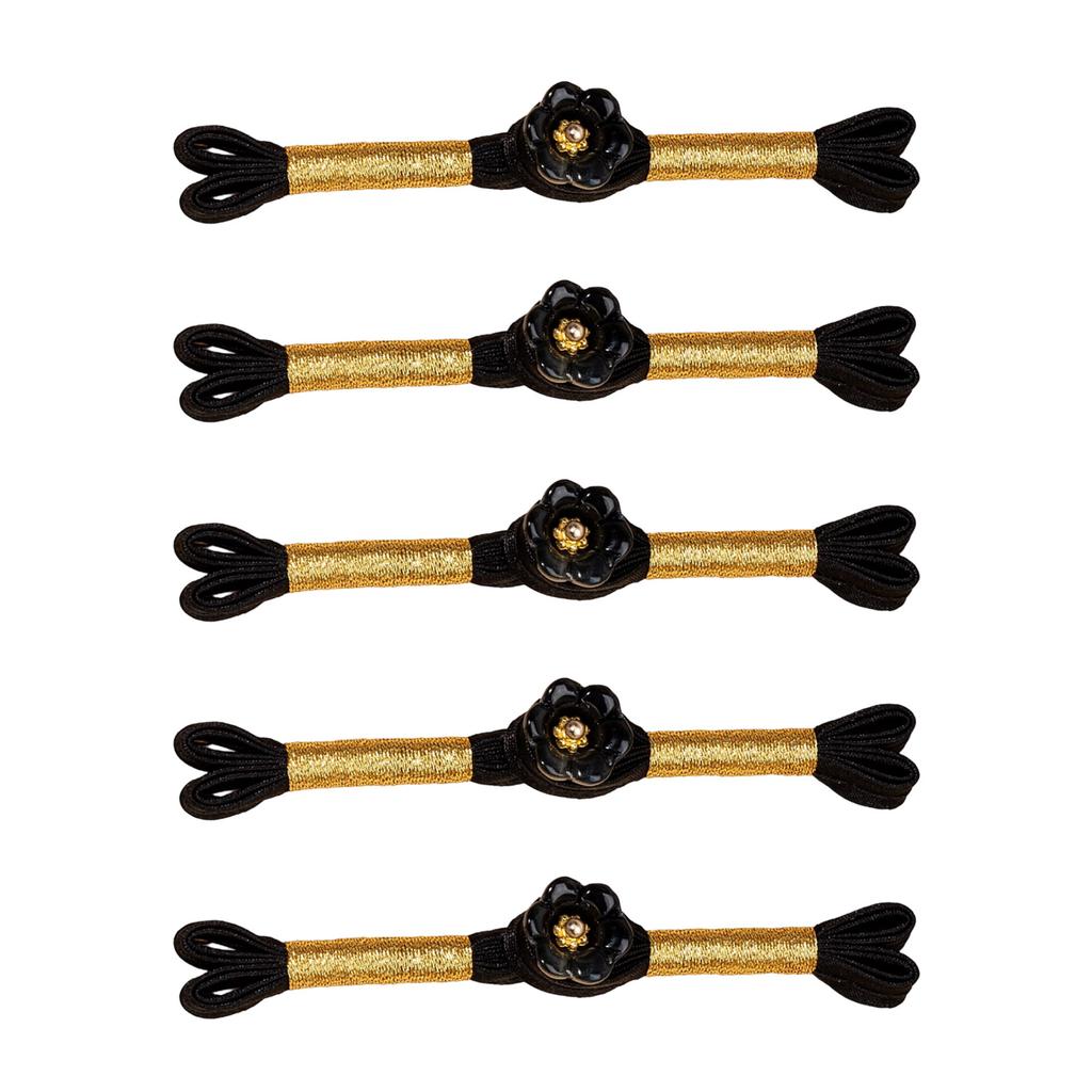 5Pcs Flower Button Cheongsam Knot Button Fasteners Chinese Closures Buttons for Chinese Cloaks Dress Sewing Craft