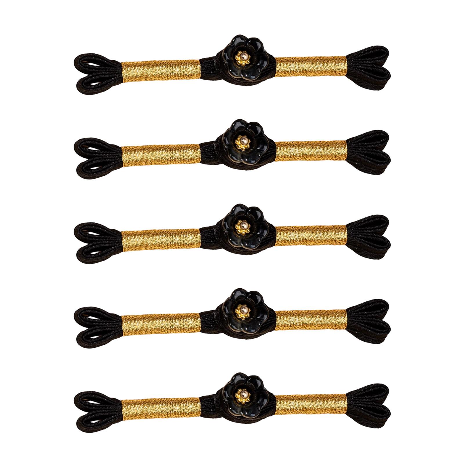 5 шт. Пуговицы-цветы, пуговицы-узлы для ципао, китайские застежки, пуговицы для китайских плащей, платьев, шитья и рукоделия L