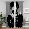 Modern Living Room Curtains 2 Pieces Attack On Titan Blackout Curtain Blinds Partition Anti-mosquito Curtains for Camera Shades