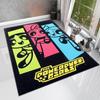1Pc The Powerpuff Girls Printed rectangle carpet, home door mat, outdoor travel protection carpet A8
